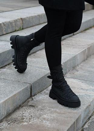 Стильные и оригинальные кожаные матовые ботинки "boots 🤘" в наличии и под отшив деми/ зима💛💙🏆7 фото