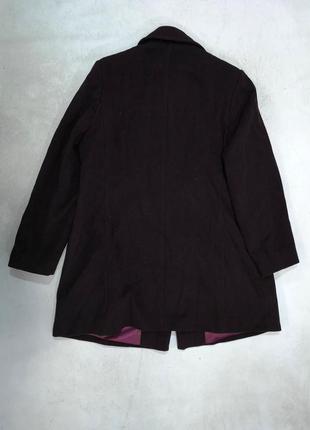 Пальто теплое lavitta, england, темно фиолетово-малиновое, отл сост!3 фото