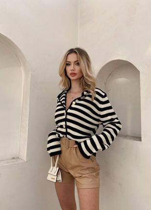 Стильные модные кардиганы в полоску в стиле zara 🤍🖤
