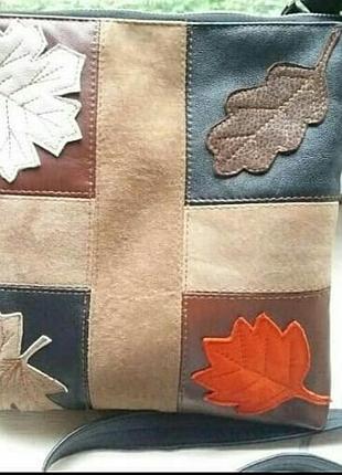 Кожаная сумка+подарок