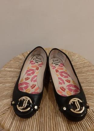 Туфли балетки черные juicy couture раз.39.5 - 40 (26 см)1 фото