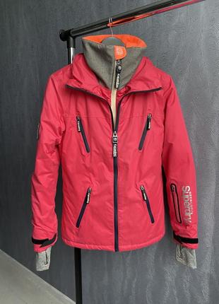 Лижна гірськолижна куртка зимова superdry сноубордична1 фото