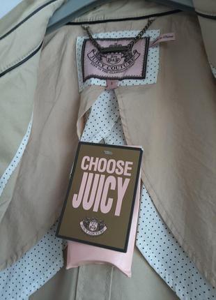 Тренч juicy couture burberry 500$ оригин. плащ пальто новое ( m - l)  trench coat9 фото