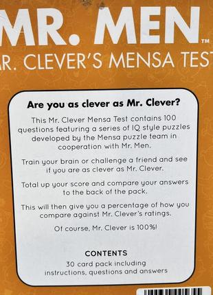 Настольная игра игра mr. men mr. clever s mensa test2 фото