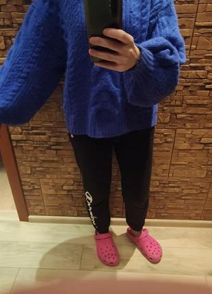 Свитер пуловер джемпер  женский оверсайз с обьемным рукавом6 фото
