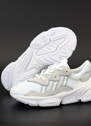 Женские кроссовки adidas ozweego white beige 36-37-38-39-401 фото