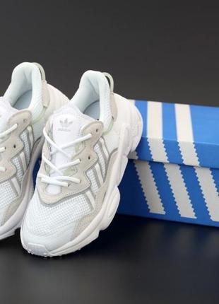 Женские кроссовки adidas ozweego white beige 36-37-38-39-402 фото