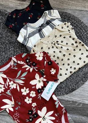 Боді carters, боді картерс, бодіки картерс, боді з рукавом carters, бодіки з довгим рукавом carters