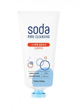 Пінка для глибокого очищення шкіри обличчя holika holika soda tok tok clean pore deep cleansing foam