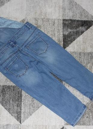 Легкий джинсовый комбинезон i love next на 2-3 года рост 98 см2 фото