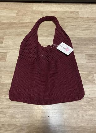 Сумка сетка авоська вязаная новая fashion