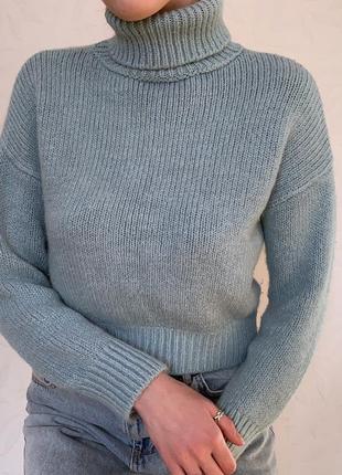 Голубой свитер primark7 фото