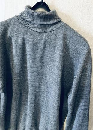 Светр сірий оверсайз базовий унісекс теплий