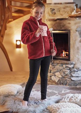 8-10 лет функциональное термобелье детские зональные хлопковые лосины с утеплением