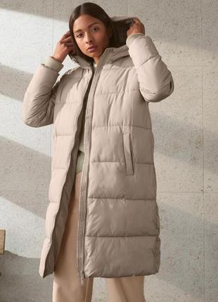 Якісне тепле стьобане пальто з капюшоном від tcm tchibo чібо, німеччина, m-l