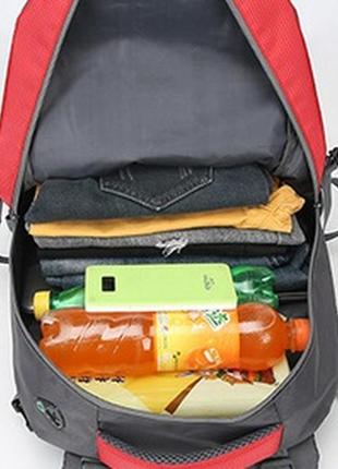 Рюкзак универсальный дорожный трекинговый спортивный туристический 3603 текстиль 60 литров6 фото