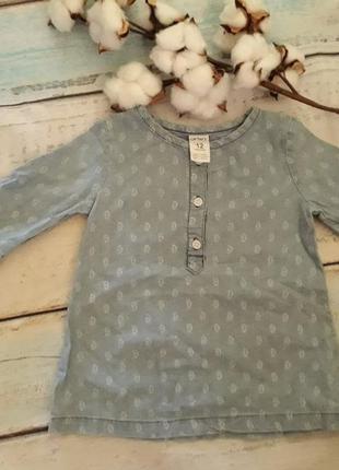 Джинсовая туника платье carter's на 9-12 мес