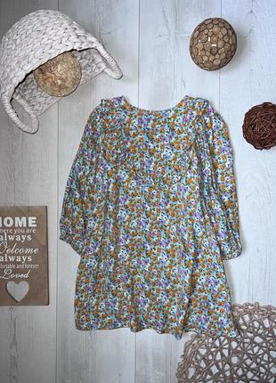 Платье в цветочный принт 4 года