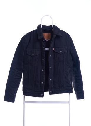 Levi’s sherpa чорна куртка утеплена