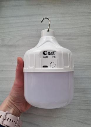 Led лампа ліхтар з usb зарядкою 400w