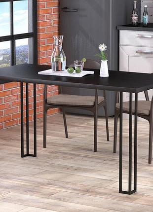 Стіл обідній титан loft design 138 x70 см дуб борас. кухонний стіл лофт з металу