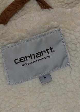 Carhartt wip phoenix coat мужская зимняя куртка шерпа кархарт7 фото