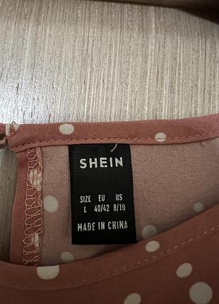 Платье в горошек shein 4