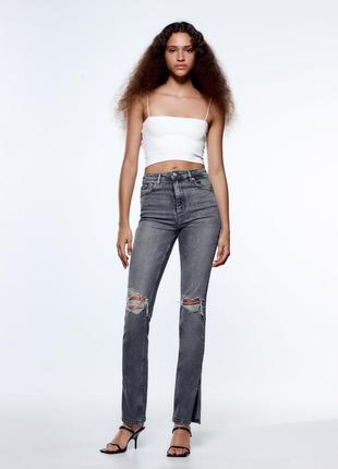 Джинси zara split skinny