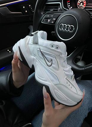 Женские кроссовки nike m2k tekno essential white black