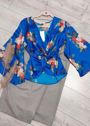 Яркая блузка-кимано sheike ( размер 36-38)8 фото