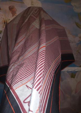 Стильный и красивый шелковый платок бренда vetter vetterice (швейцария). размер 78х84 см.6 фото
