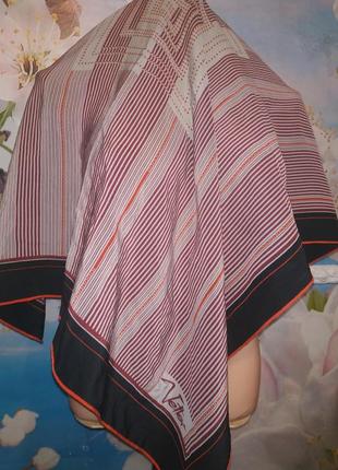 Стильный и красивый шелковый платок бренда vetter vetterice (швейцария). размер 78х84 см.