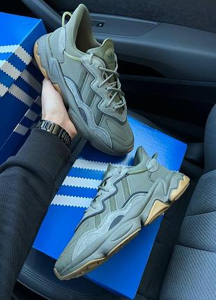 Мужские кроссовки adidas originals ozweego khaki