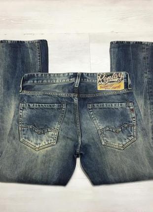 Premium брендовые мужские крепкие джинсы replay оригинал7 фото