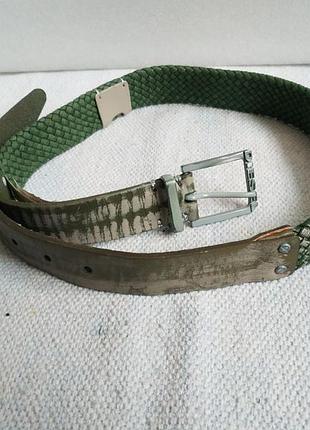 Тканевый плетёный ремень унисекс diesel bball belt  италия оригинал