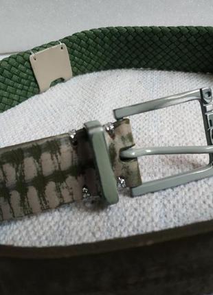 Тканевый плетёный ремень унисекс diesel bball belt  италия оригинал7 фото