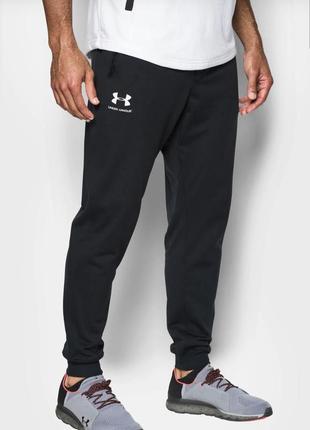 Under armour чоловічі чорні спортивні штани sportstyle jogger