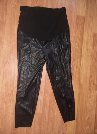 Штани для вагітних h&m, екошкіра, розмір 50