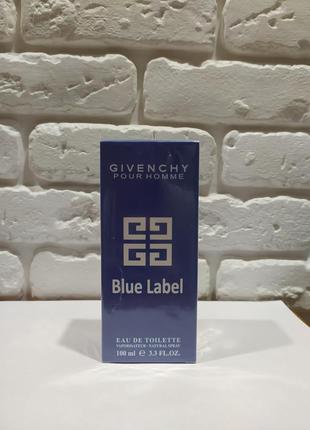 Givenchy pour homme blue label духи чоловічі туалетна вода джіванші блу лейбл 100 мл