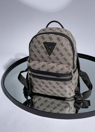 Женские стильный серый  рюкзак с широкими лямками guess🆕 рюкзак с карманом6 фото