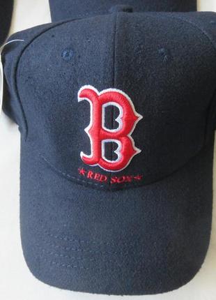 Зимова вовняна бейсболка кепка шерсть mlb boston red sox оригінал2 фото
