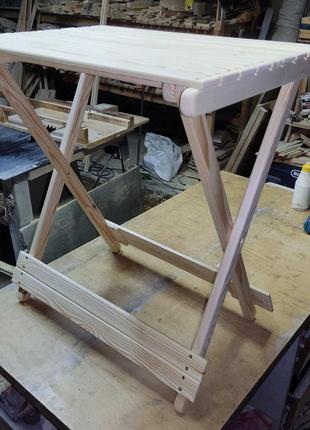 Раскладной стол из древесины2 фото