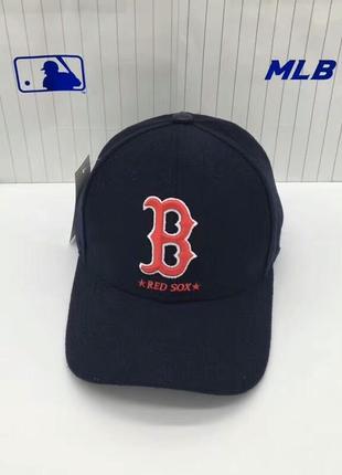 Зимова вовняна бейсболка кепка шерсть mlb boston red sox оригінал1 фото