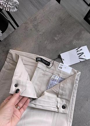 Леггинсы лосины zara экокожа2 фото