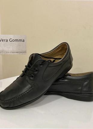 Мокасины vera gomma antistatica (made in italy) на шнурках 43/