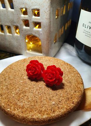 Сережки у вигляді троянди 🌹