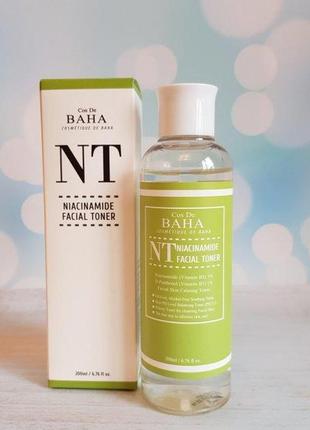 Балансирующий тонер с ниацинамидом cos de baha niacinamide facial toner 200мл2 фото