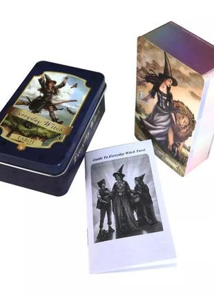 Карти таро щоденної відьми / everyday witch tarot з рожевим позолоченим зрізом в металевій коробці