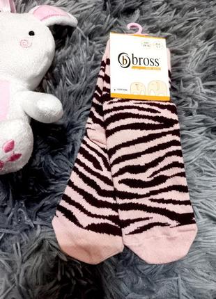 Шкарпетки bross демісезонні зебра на 5-7р для дівчинки брос туреччина1 фото