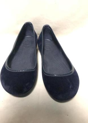 W 9 -39.5   25.5 см  оксамитові туфлі crocs